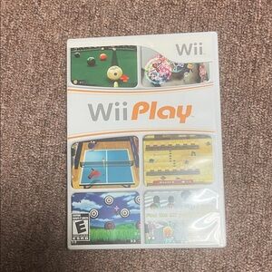 Nintendo WiiPlay White and Orange Game Case